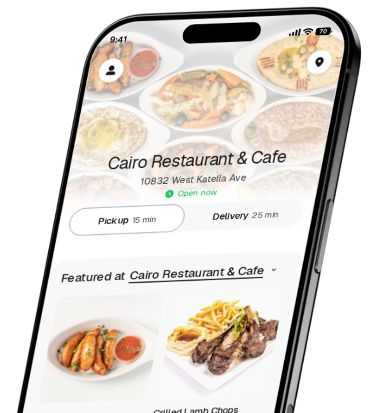 Cairo Restaurant & Cafe app preview